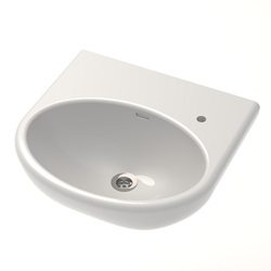 Wallgate DDA Compliant Hand Basin Solid Surface - Front Fixed RH Tap Hole