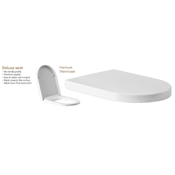 GalvinAssist® Clean Flush Ambulant Toilet Suite with Soft Close White Seat