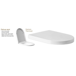 GalvinAssist® Ambulant Toilet Pan with Double Flap Soft Close White Care Seat
