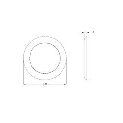 CP Dress Flange for Wall Mounted Progressive Mixers ⌀70 (Pair)