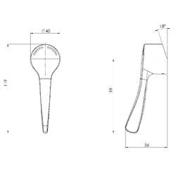 GalvinAssist® CP Lead Safe™ Short Flared Handle H&C