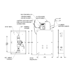 Flowmatic® Ligature Resistant Inwall Dual Flush Pan Assembly with Controller & Wall Box