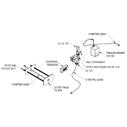 GalvinCare® Lead Safe™ Electronic Ducted Single Temp Basin Assembly with Controller
