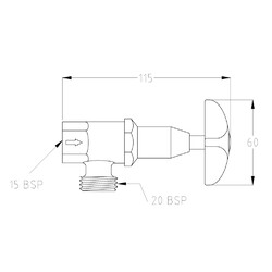 Vandal Resistant CP-BS Lead Safe™ J/V Washing Machine Tap - Cold