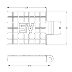 Cast Iron Lightweight Sluice Valve Cover Lid Only