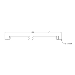 GalvinAssist® PVC Hose CP 15x1500 Long with Swivel End