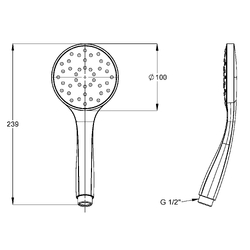 GalvinAssist® CP ABS Shower Handpiece
