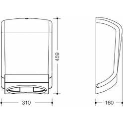 HEWI Paper Towel Dispenser - Anthracite Grey