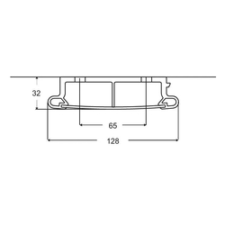 Pressalit Plus Vertical Wall Track for Support Arm, 210mm, LH - Anthracite Grey