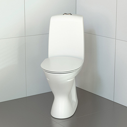 Ifo Spira 6261 Toilet with Ifo Black Double Flap Soft Close Seat
