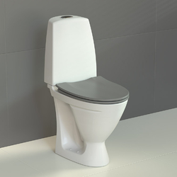 Ifo Sign 6872 Toilet with Pressalit Grey Double Flap Seat
