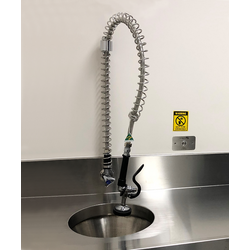 Ezy-Wash® Stainless Steel Lead Safe™ Slophopper Hose/Spring Assembly with Heavy Duty Hand Trigger Spray