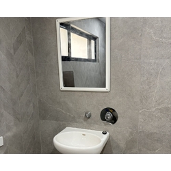 Wallgate Ligature Resistant Polycarb Mirror with S/Surface Frame Front Fixed 250x350mm