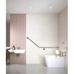 GalvinAssist® Rimless Accessible Toilet Pan with Single Flap Grey Seat