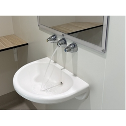 GalvinCare® CP-BS Lead Safe™ MH Ligature Resistant Basin Wall Outlet, 15 FI, Front Fixed