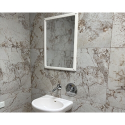 Wallgate Ligature Resistant Polycarb Mirror with S/Surface Frame Front Fixed 250x350mm