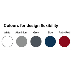 Wallgate Ligature Resistant S/Surface Accessible Pan Coved with Integ Ruby Red Seat 460x810mm