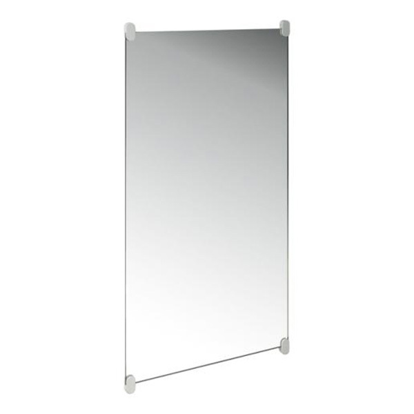 Hewi Plate Glass Mirror With Rounded Edges With Clips 600mm Wide X 1200mm High Ruby Red