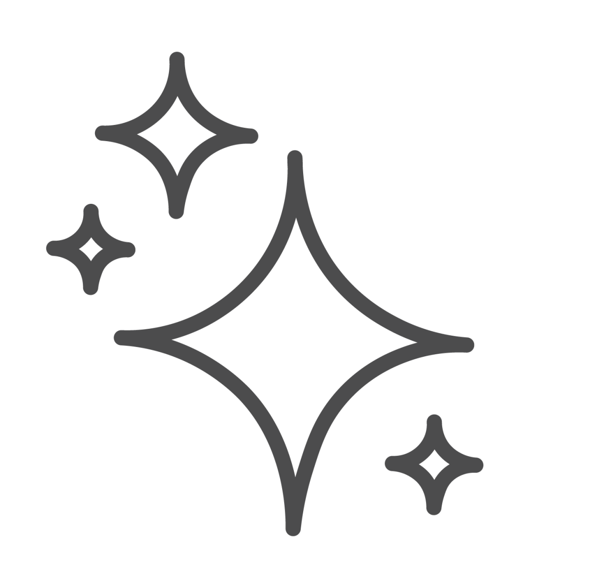 Sparkle Icon Representing Easy Cleaning