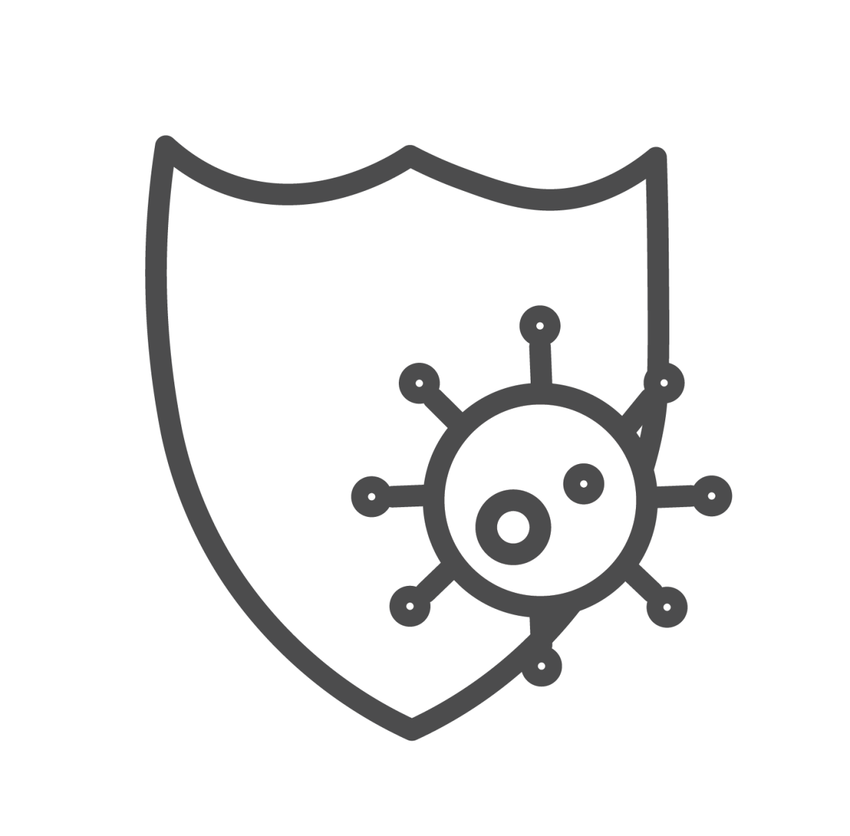 Sheild Icon Representing Infection Control