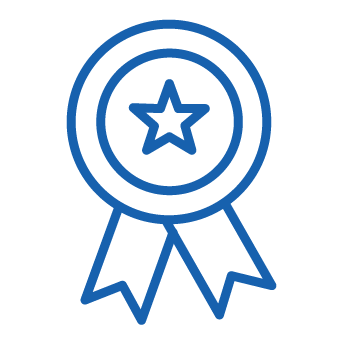 Badge icon representing Rewards & Recognition