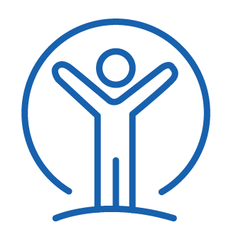 Person icon representing Holistic Wellbeing