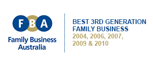 Galvin Engineering was awarded Best 3rd Generation Family Business in 2004, 2006, 2007, 2009 and 2010