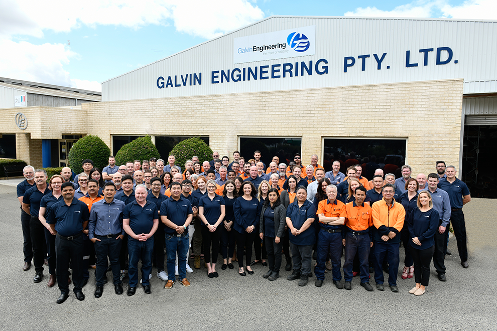 Photo of Galvin Engineering Employees at the head office in WA 
