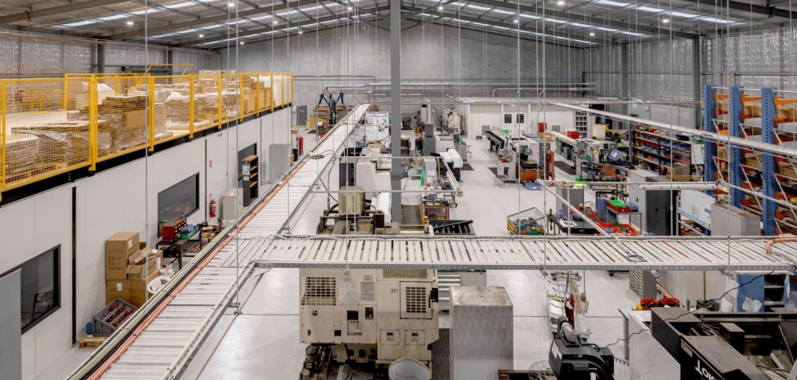 Internal view of Galvin's new purpose-built headquarters and manufacturing facility in Perth, supporting Australian-made taps and valves, quality and innovation.