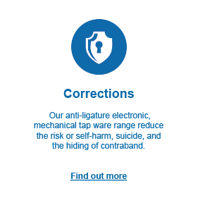Corrections: our anti-ligative electronic, mechanical tapware reduce the risk of self-harm, suicide, and the hiding of contraband. Click to find out more.