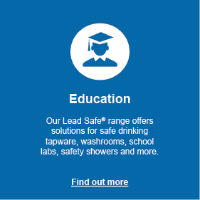 Education: our Lead Safe range offer solutions for safe drinking tapware, washrooms, school labs and more. Click to find out more.