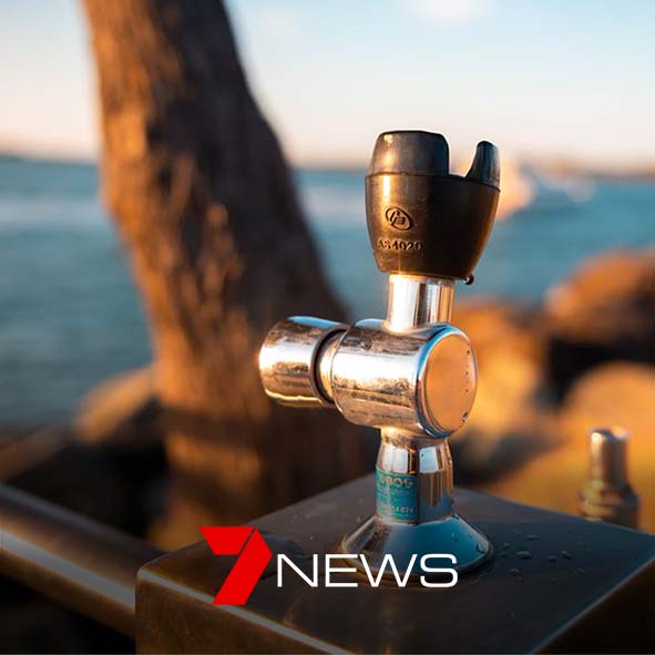 Click to read article on Australia's First Lead-Free Push-Button Drinking Tap on News