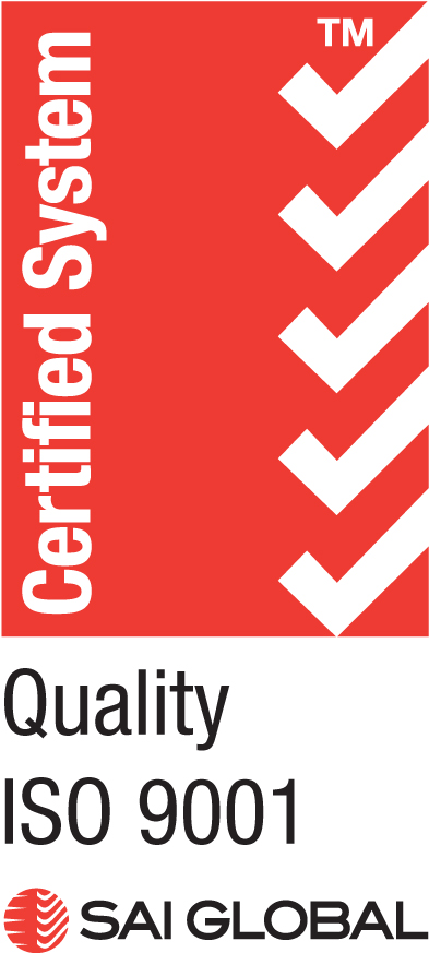 Quality ISO 9001 Certification Logo issued by SAI Global