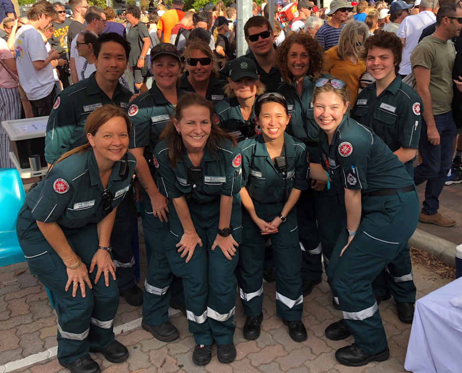 Photo representing and employee volunteering with St John Ambulance 