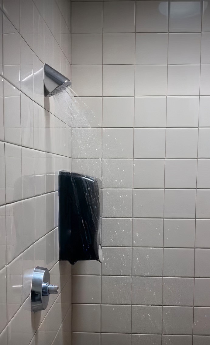 Interior of Valleywise Health facility featuring Galvin’s ligature resistant tapware and bathroom fixtures, designed to support safety and therapeutic care in mental health environments.