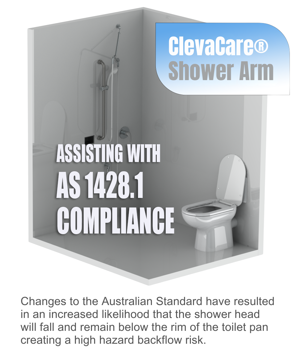 GalvinAssist® ClevaCare® Shower Kit designed for accessible bathroom compliance.