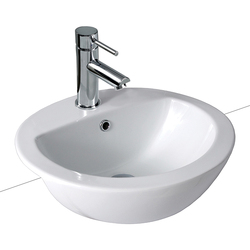 GalvinAssist® Semi Recessed Basin, 500mm 3 TH with Overflow