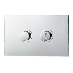 GalvinAssist® Chrome, Accessible Dual Flush Plate, Pneumatic Push to Suit Inwall Cistern 