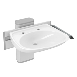 GalvinAssist® Salonex Hair Salon Wall Basin 640mm 2TH with Gas Bracket