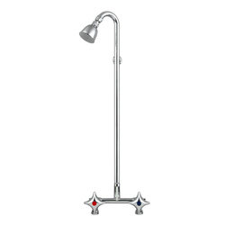 Exposed Assembly CP-BS Shower Set Side/Bottom Entry with 600x45° Shower