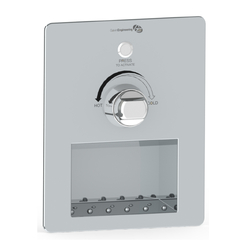 GalvinCare® Lead Safe™ Ligature Resistant Electronic Ducted Ezy-Grip Low Profile Shower Mixer with Soap Holder