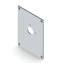 SS Face Plate for Wall Mtd Shower - 150 x 200 [MTO]