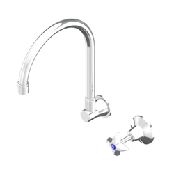 Vandal Resistant CP Lead Safe™ Wall Sink Set J/V  with 120H Swivel Gooseneck & Aerator - Cold