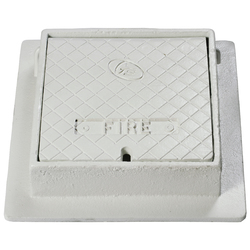 CI Meter Box (Fire) 250x250 (Hinged) - White 