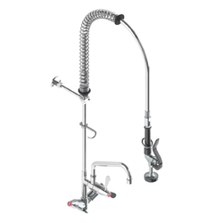 Ezy-Wash® CP-BS Lead Safe™ Hob Mtd Twin Mixer Pre-Rinse Unit Type 84 Flex Tail - Pot Filler (Compact)
