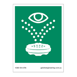 GalvinSafe® Safety Sign for Emergency Eye Wash - 270x200 (HAWS)