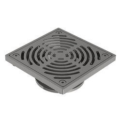 HeelGrate® SS316 Floor Drain Grate Square 150x100 PVC/HDPE/CU Slip-In