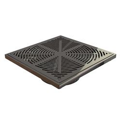 HeelGrate® SS316 Floor Drain Grate Assembly Square 300x150BSP