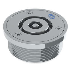 Safe-Cell® Polished SS316 (CRR) Prison Floor Drain Round 100x80 BSP
