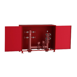 WA/NT Firemain Booster & Hydrant Set 150TE [No Suction Riser] with Cabinet (Painted)